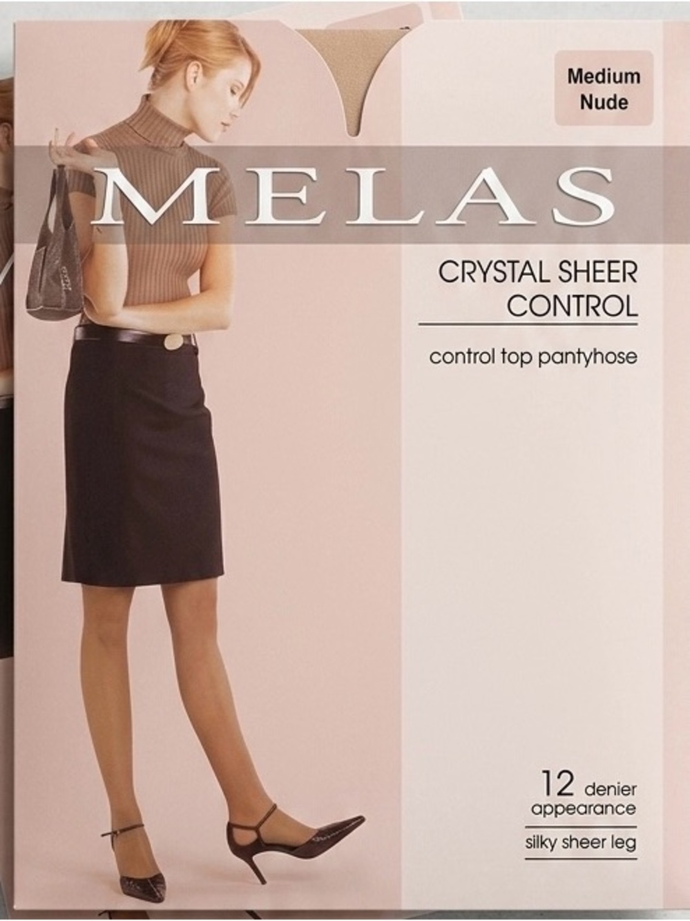 Melas Crystal Sheer Control Pantyhose - Nude (Medium)